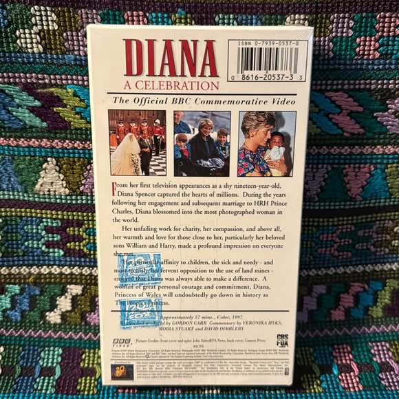 DIANA a Celebration VHS 📼 unopened, in original factory seal plastic. Princess - Picture 2 of 6